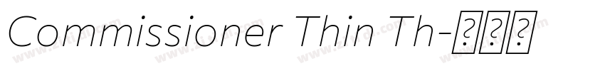 Commissioner Thin Th字体转换